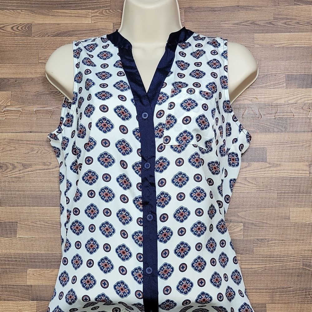 Olive & Oak Sleeveless Blouse Size XS Made in the USA 🇺🇸